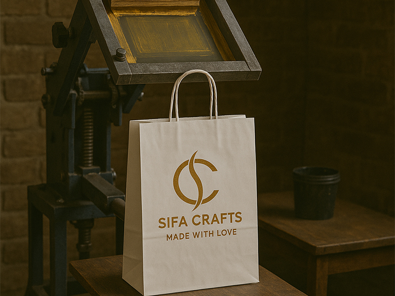 carrier bag screen printing images