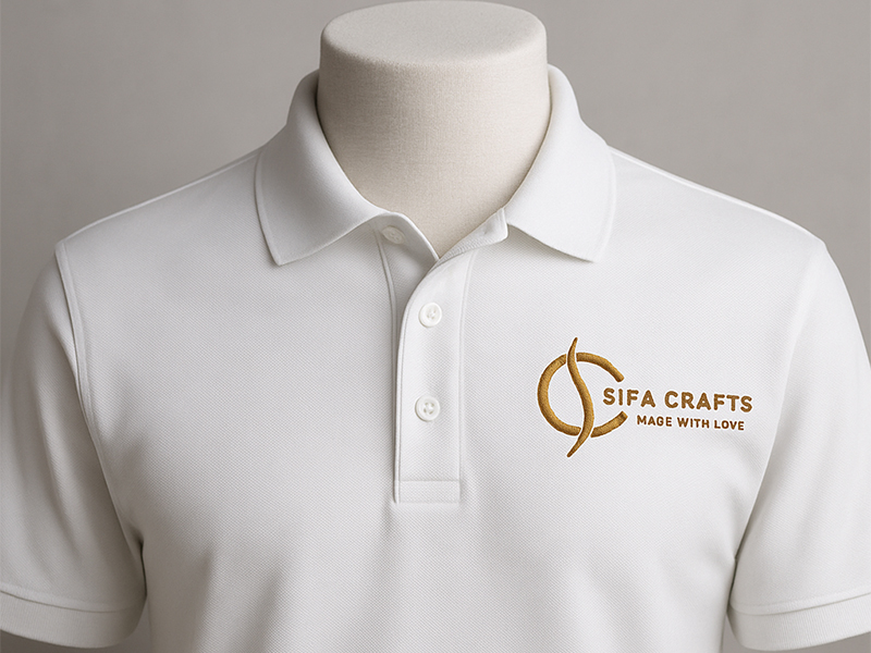 embroidered golf shirts image