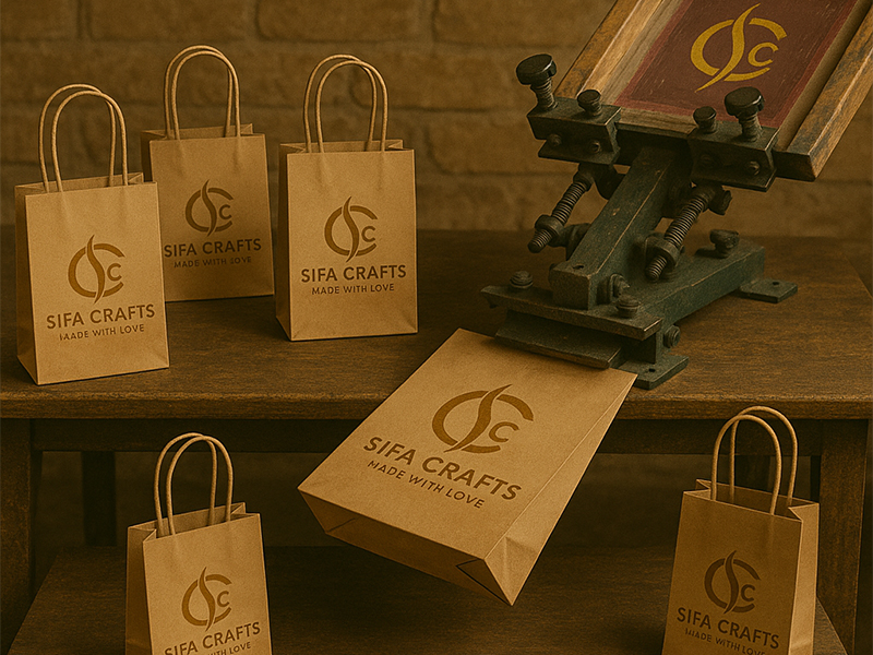 gift bags screen printings