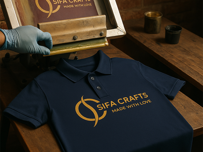 screen printing polo shirts image