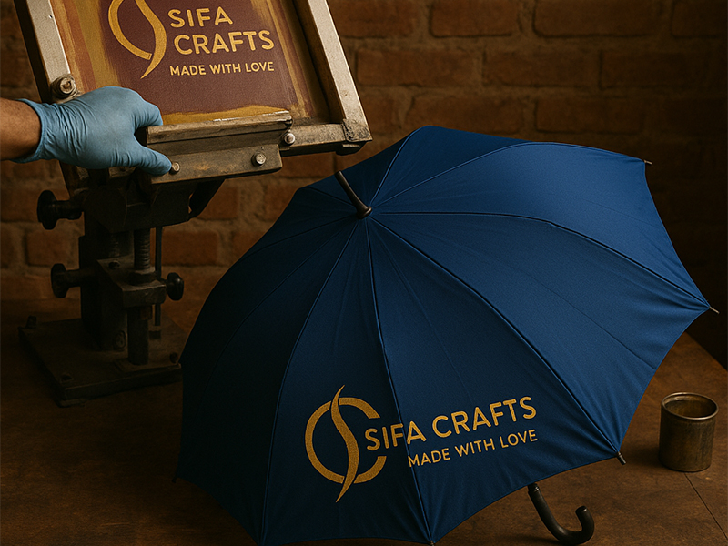 screen printing umbrellas image