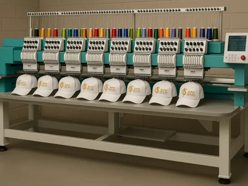 12 heads embroidery machines